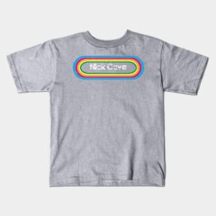 nick cave ll rainbow retro Kids T-Shirt